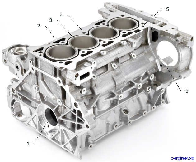 Ecotec 2.0L I-4 VVT DI Turbo Aluminium Engine Block Casting