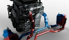 Fiat 500 Abarth MultiAir turbocharged engine