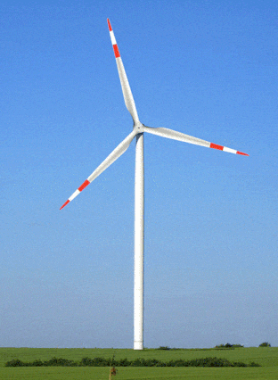 Wind turbine animation